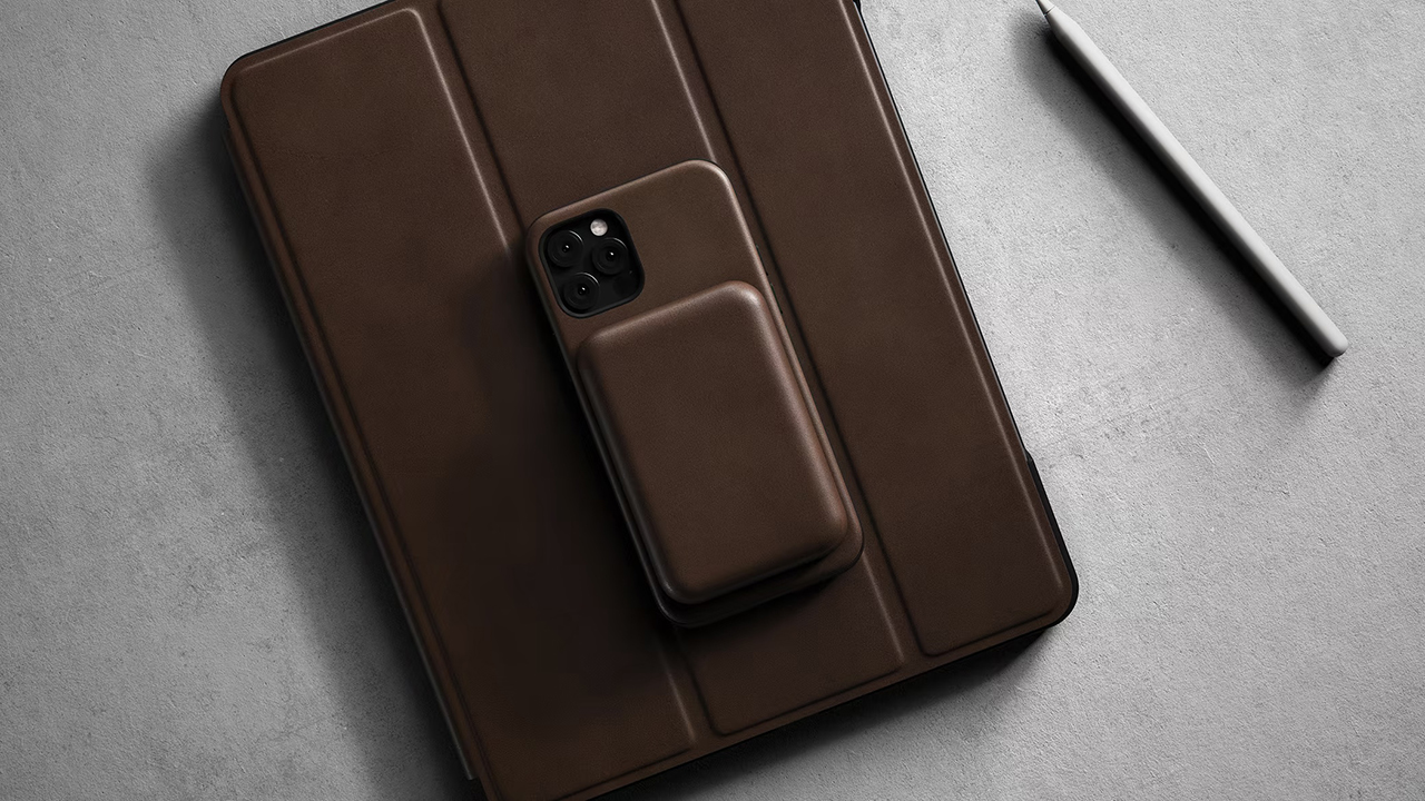 Чехол из натуральной кожи Horween Nomad Leather Cover для внешнего  аккумулятора Apple Battery Pack