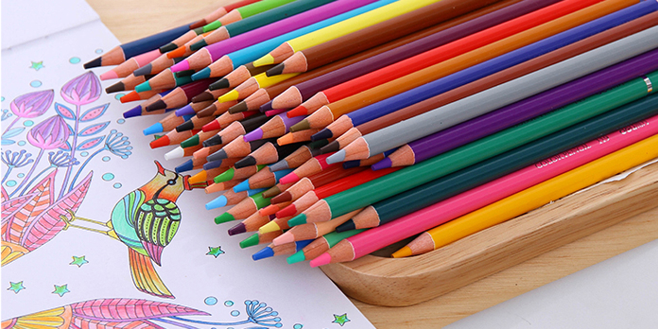 Xiaomi рисование. Карандаши цветные. Фломастеры на столе. Colored Pencils. Xiaomi Deli Painting Set.
