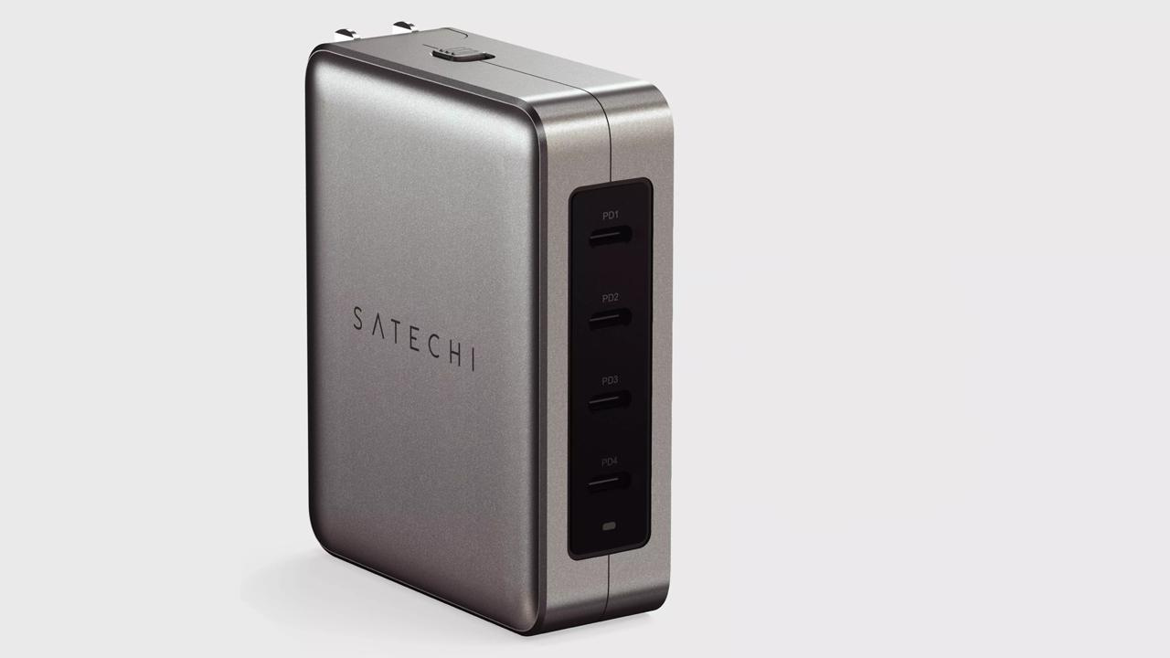 Многопортовое сетевое зарядное устройство Satechi мощностью 145 Вт (USB-C)  (GaN)