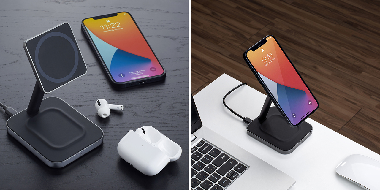 Зарядная станция с поддержкой MagSafe Deppa MageSafe мощностью 20 Вт для  iPhone и AirPods Pro